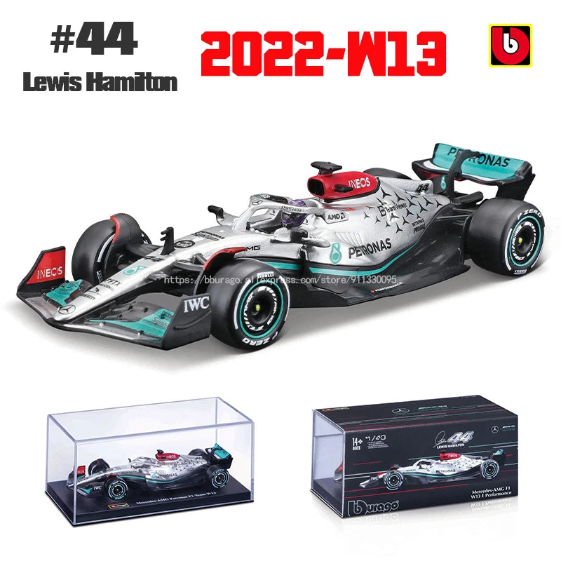 Bburago 1:43 W14 2023 44# Hamilton Mercedes-AMG Petronas F1 Team